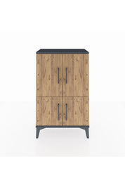 Arges Komodin 2 Raflı 4 Kapaklı 60x30x96 - S14M039V6A