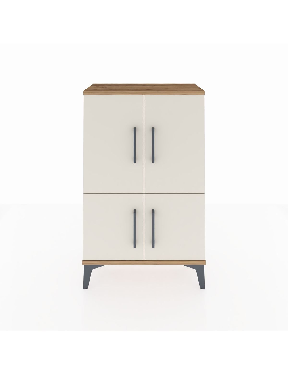 Arges Komodin 2 Raflı 4 Kapaklı 60x30x96 - S14M039V7A