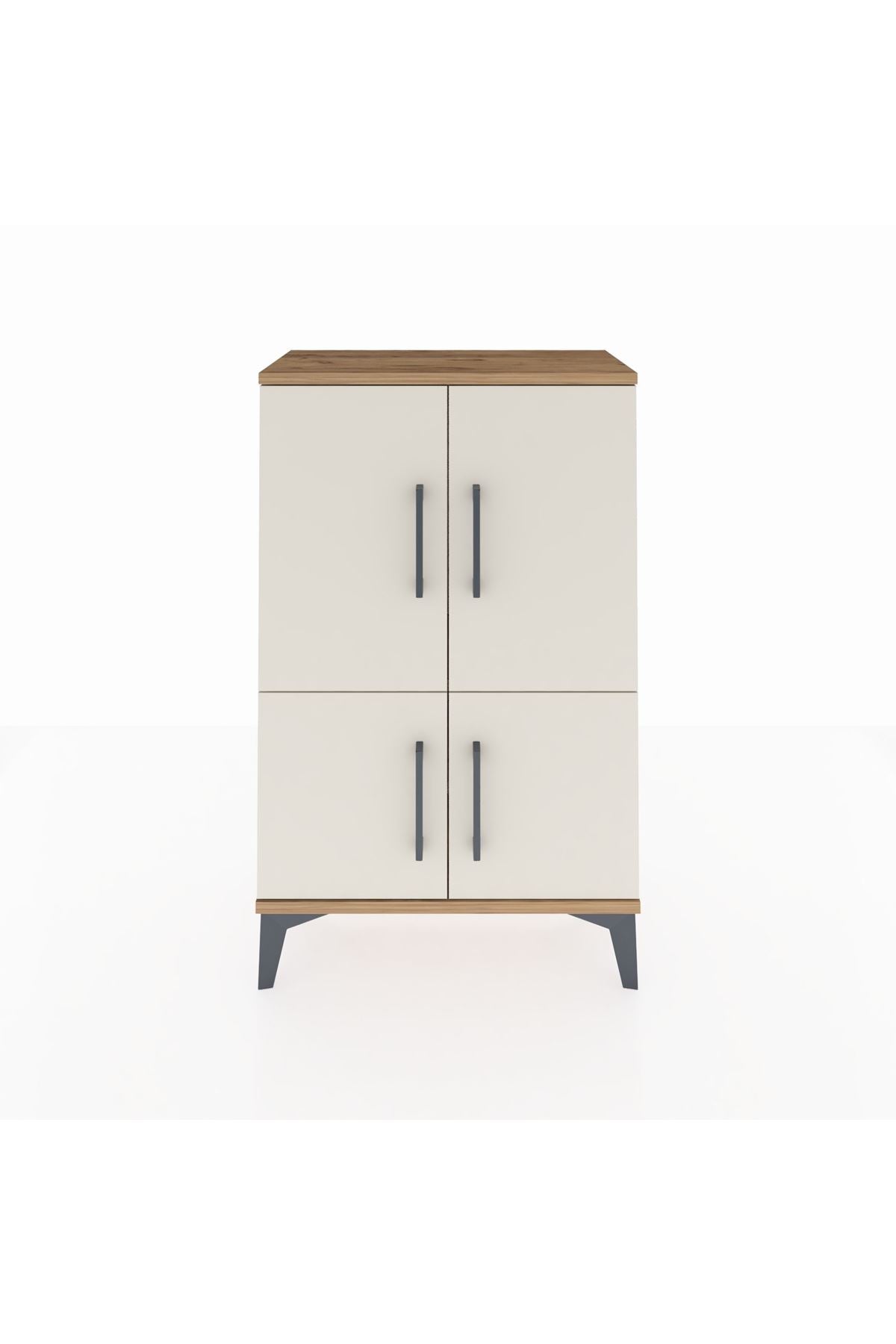 Arges Komodin 2 Raflı 4 Kapaklı 60x30x96 - S14M039V7A