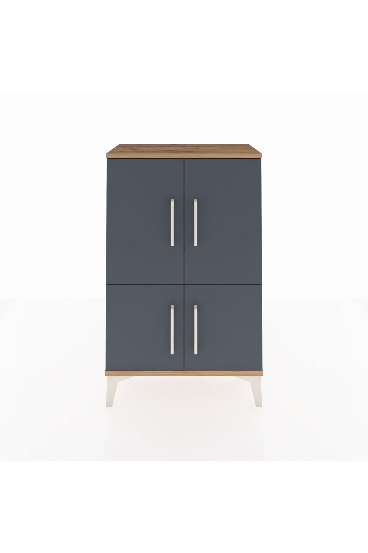 Arges Komodin 2 Raflı 4 Kapaklı 60x30x96 - S14M039V8A