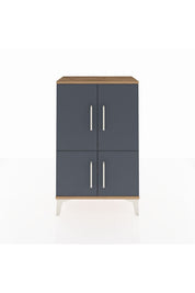 Arges Komodin 2 Raflı 4 Kapaklı 60x30x96 - S14M039V8A