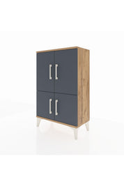 Arges Komodin 2 Raflı 4 Kapaklı 60x30x96 - S14M039V8A
