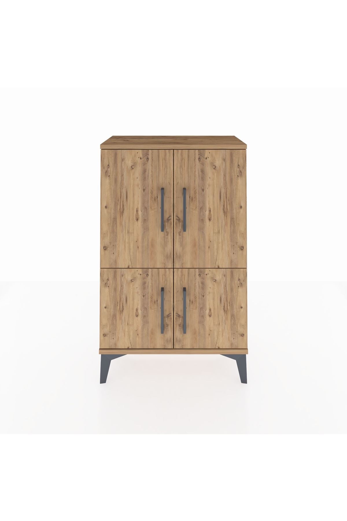 Arges Komodin 2 Raflı 4 Kapaklı 60x30x96 - S14M039V9A