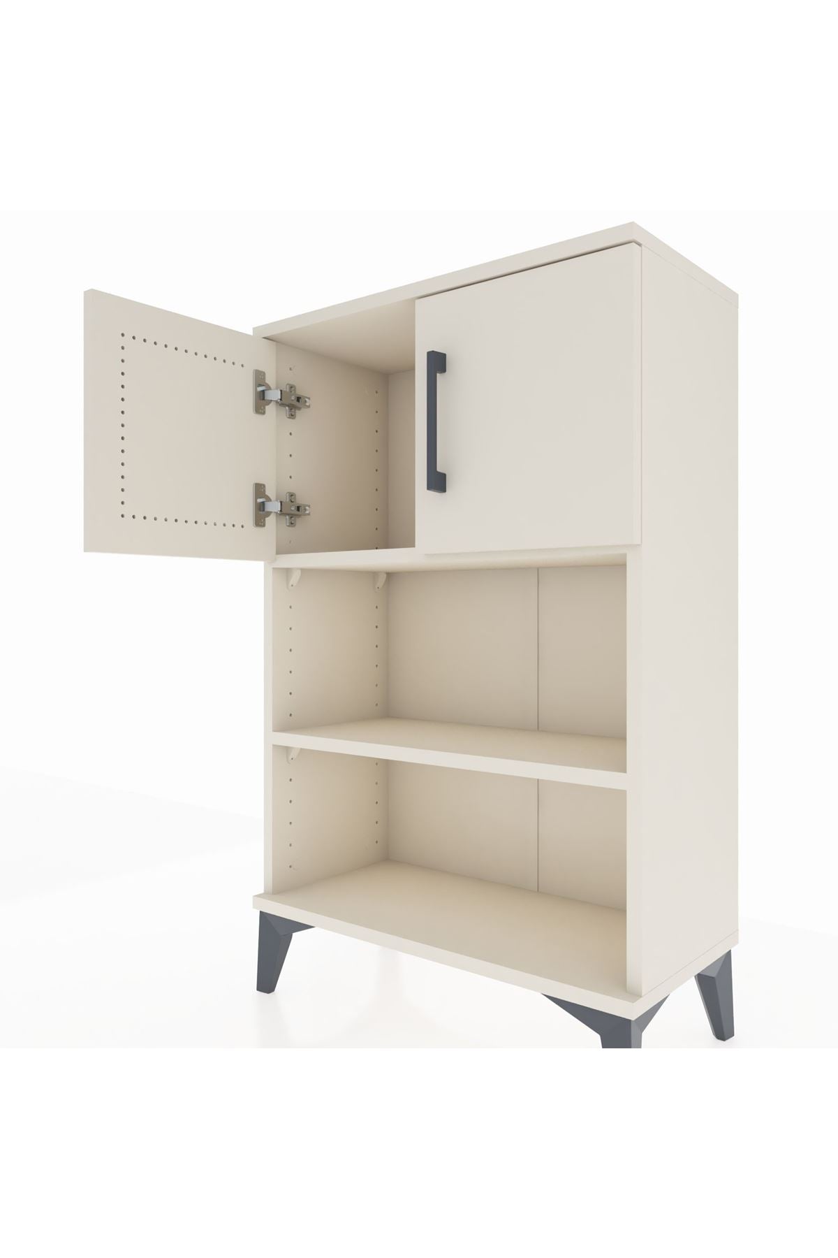 Arges Komodin 2 Raflı 2 Kapaklı 60x30x96 - S14M040V1A