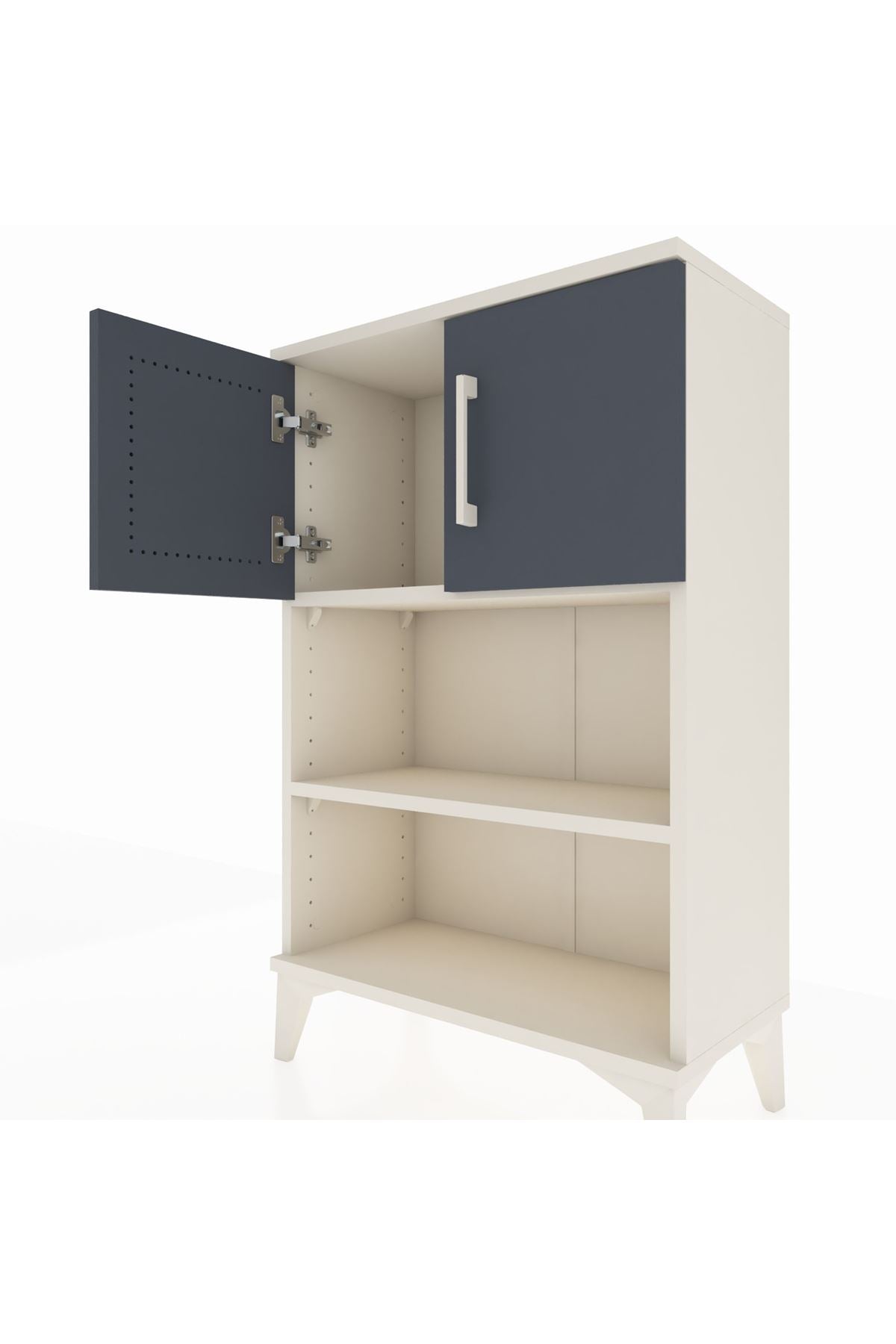 Arges Komodin 2 Raflı 2 Kapaklı 60x30x96 - S14M040V2A