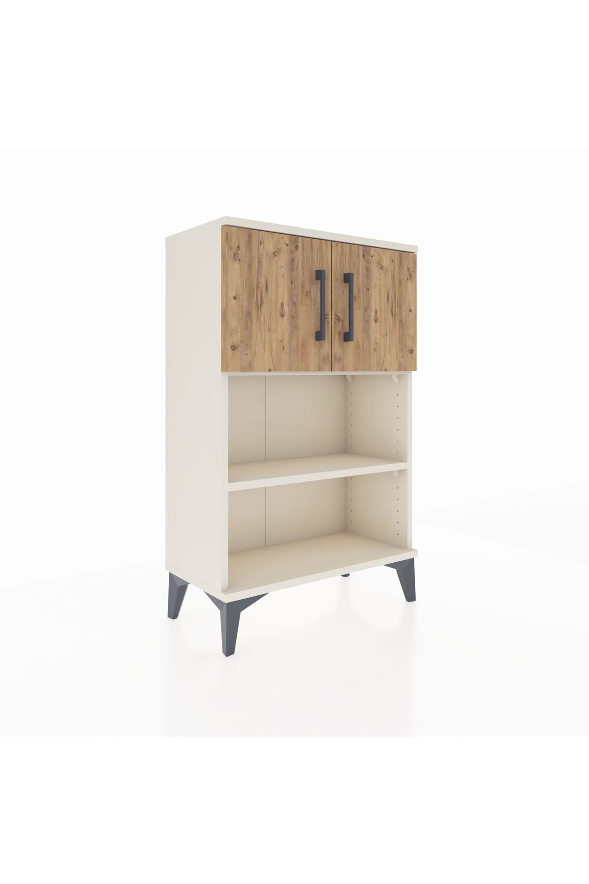 Arges Komodin 2 Raflı 2 Kapaklı 60x30x96 - S14M040V3A