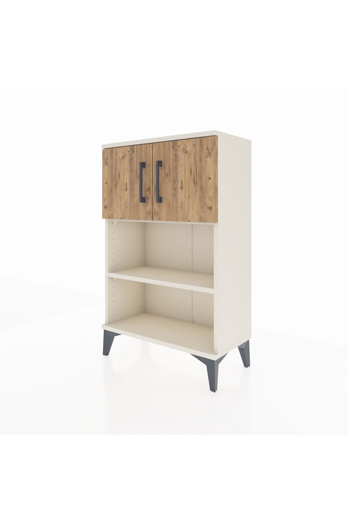 Arges Komodin 2 Raflı 2 Kapaklı 60x30x96 - S14M040V3A