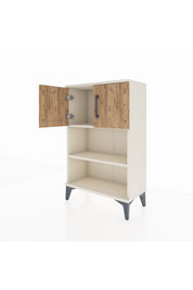 Arges Komodin 2 Raflı 2 Kapaklı 60x30x96 - S14M040V3A