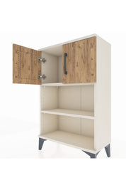 Arges Komodin 2 Raflı 2 Kapaklı 60x30x96 - S14M040V3A