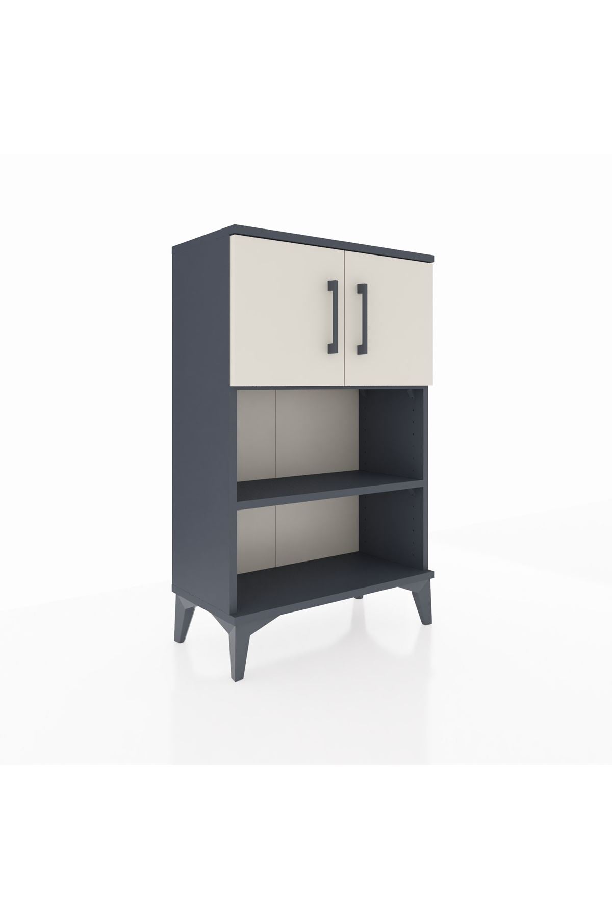Arges Komodin 2 Raflı 2 Kapaklı 60x30x96 - S14M040V4A