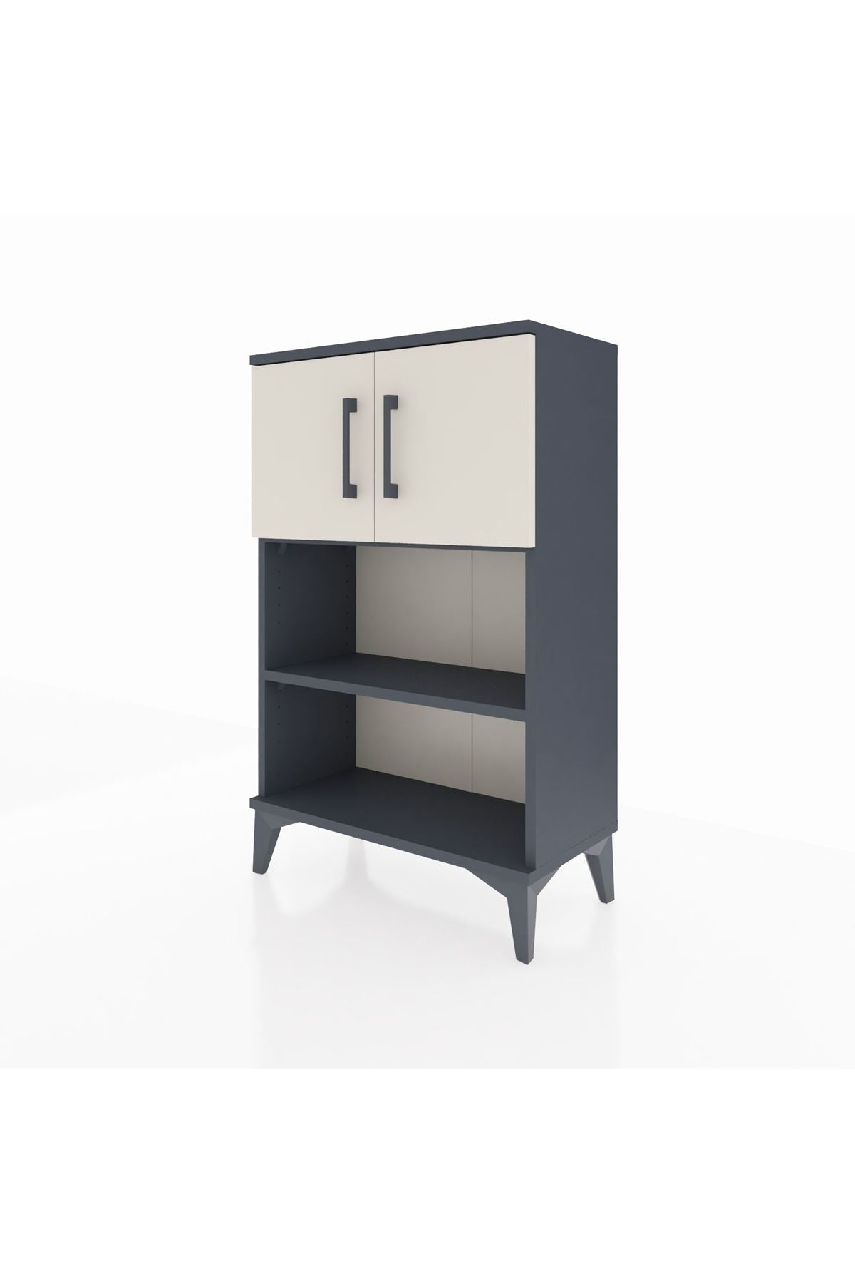 Arges Komodin 2 Raflı 2 Kapaklı 60x30x96 - S14M040V4A