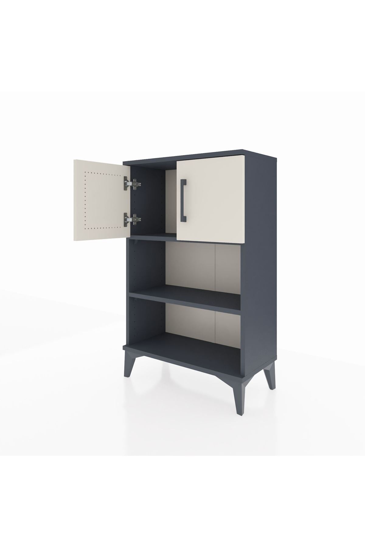 Arges Komodin 2 Raflı 2 Kapaklı 60x30x96 - S14M040V4A