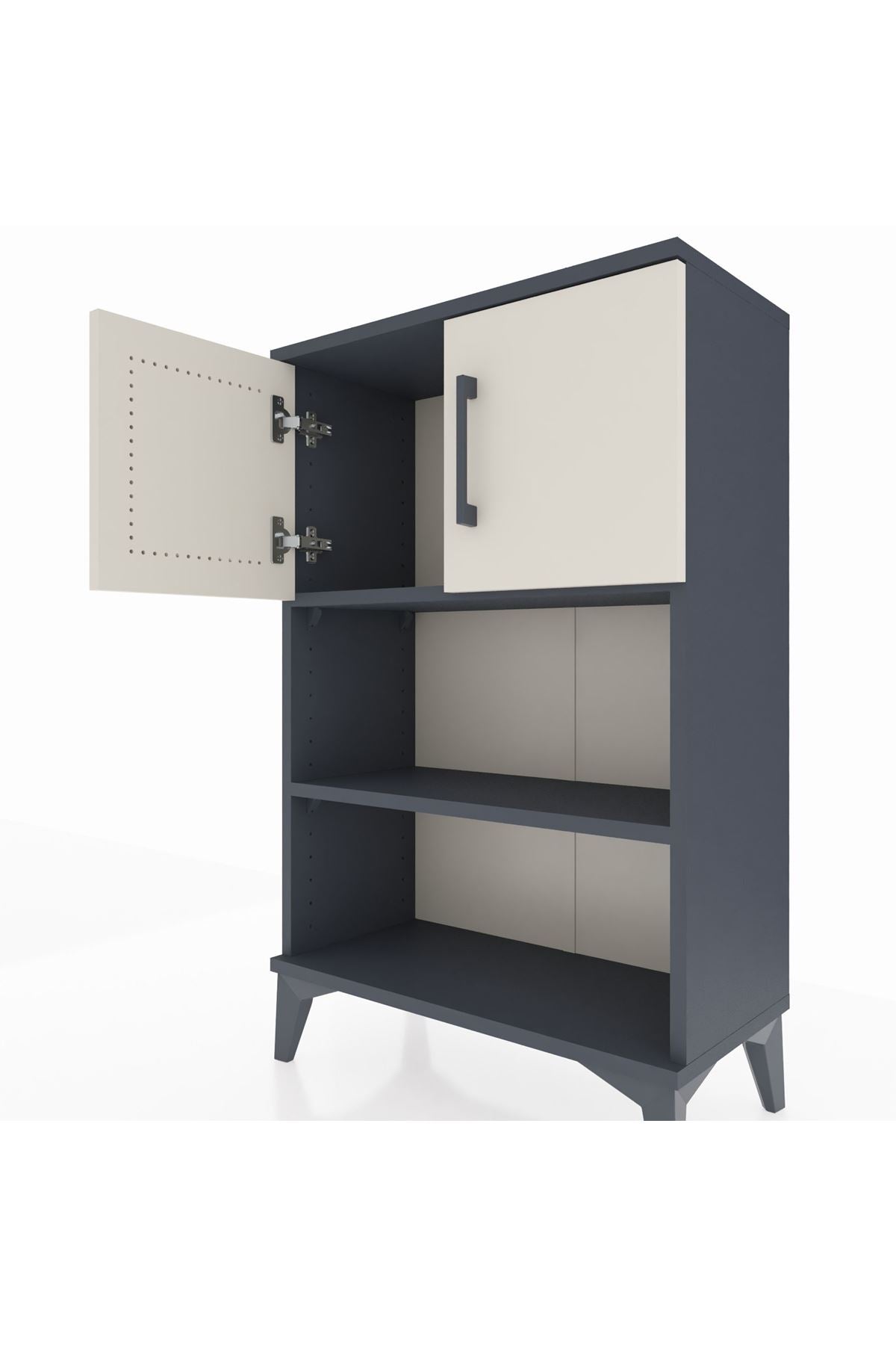 Arges Komodin 2 Raflı 2 Kapaklı 60x30x96 - S14M040V4A