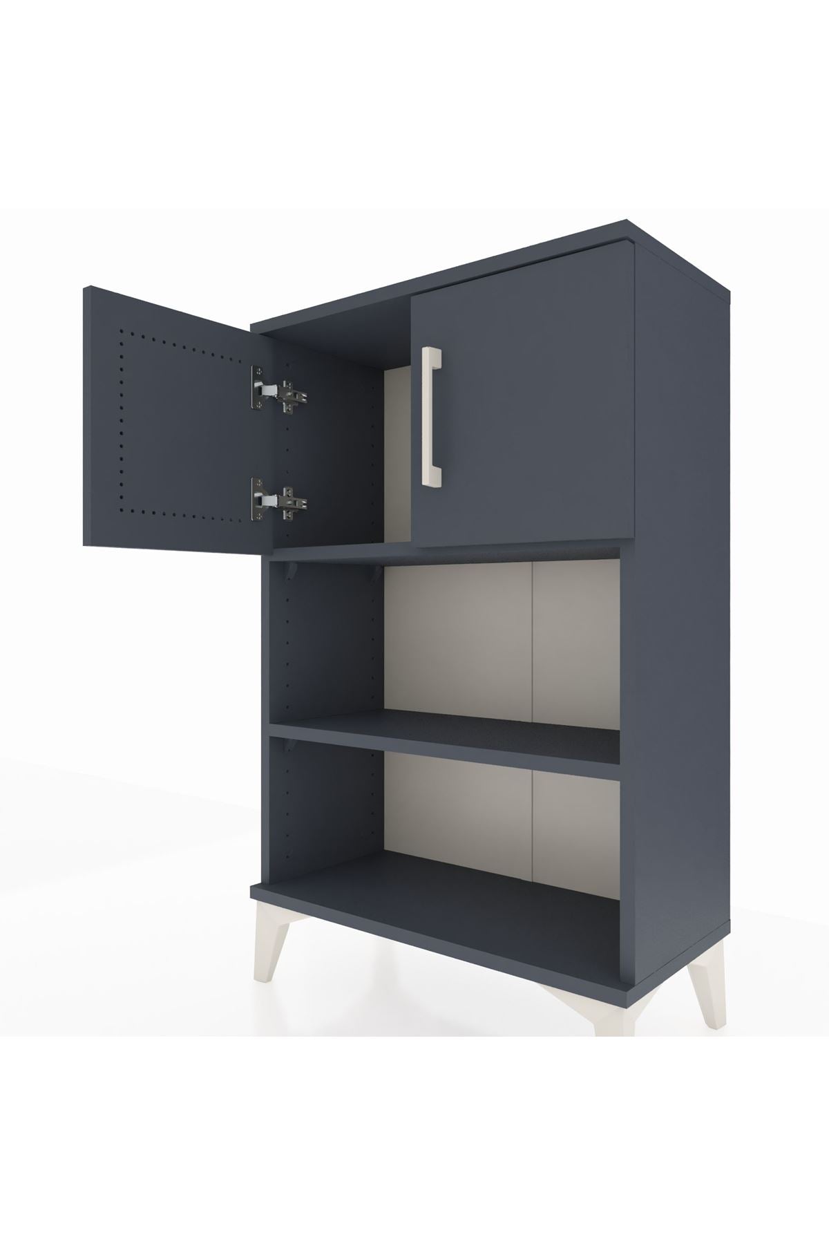 Arges Komodin 2 Raflı 2 Kapaklı 60x30x96 - S14M040V5A