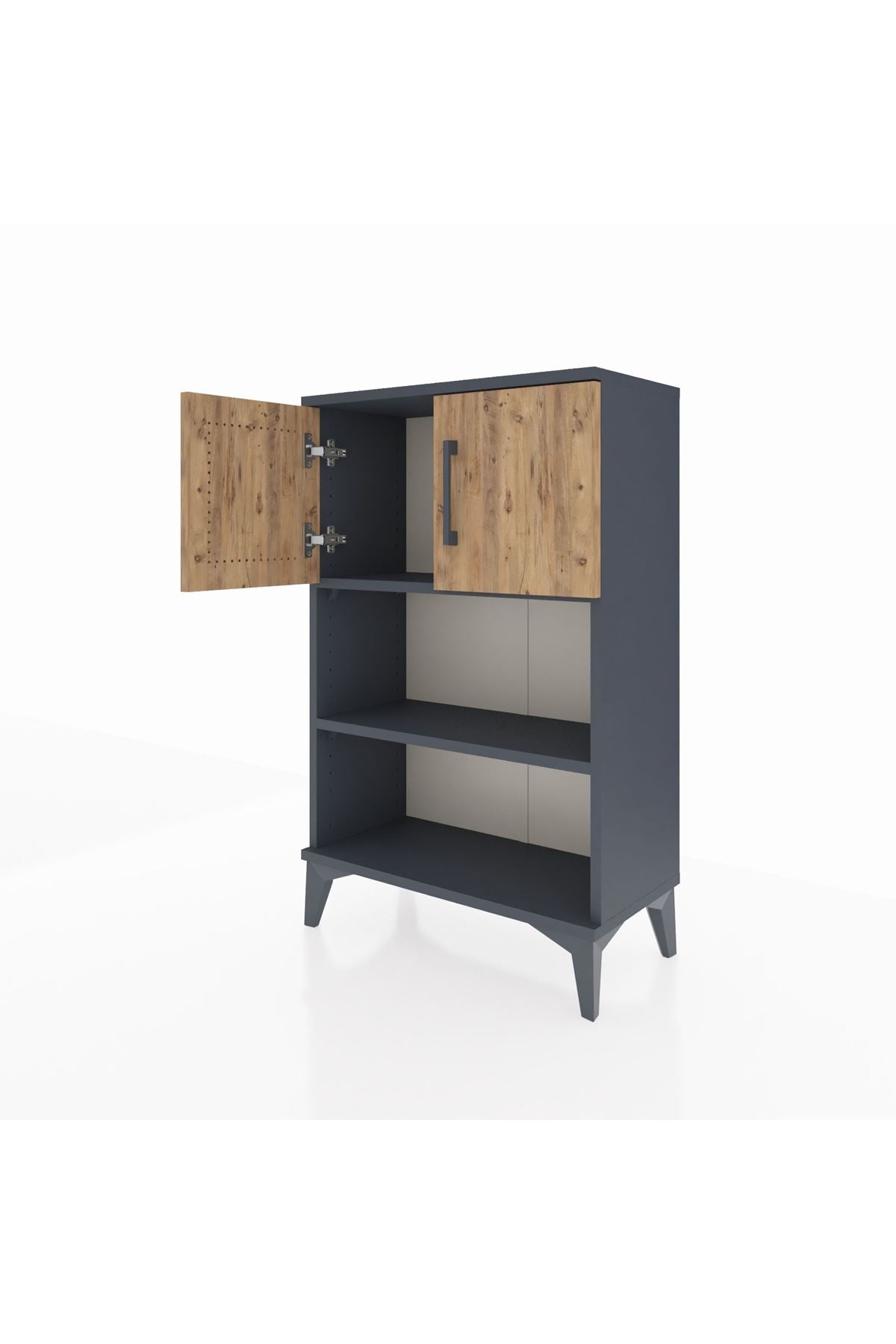 Arges Komodin 2 Raflı 2 Kapaklı 60x30x96 - S14M040V6A