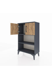 Arges Komodin 2 Raflı 2 Kapaklı 60x30x96 - S14M040V6A