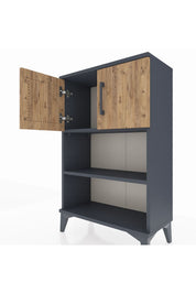 Arges Komodin 2 Raflı 2 Kapaklı 60x30x96 - S14M040V6A