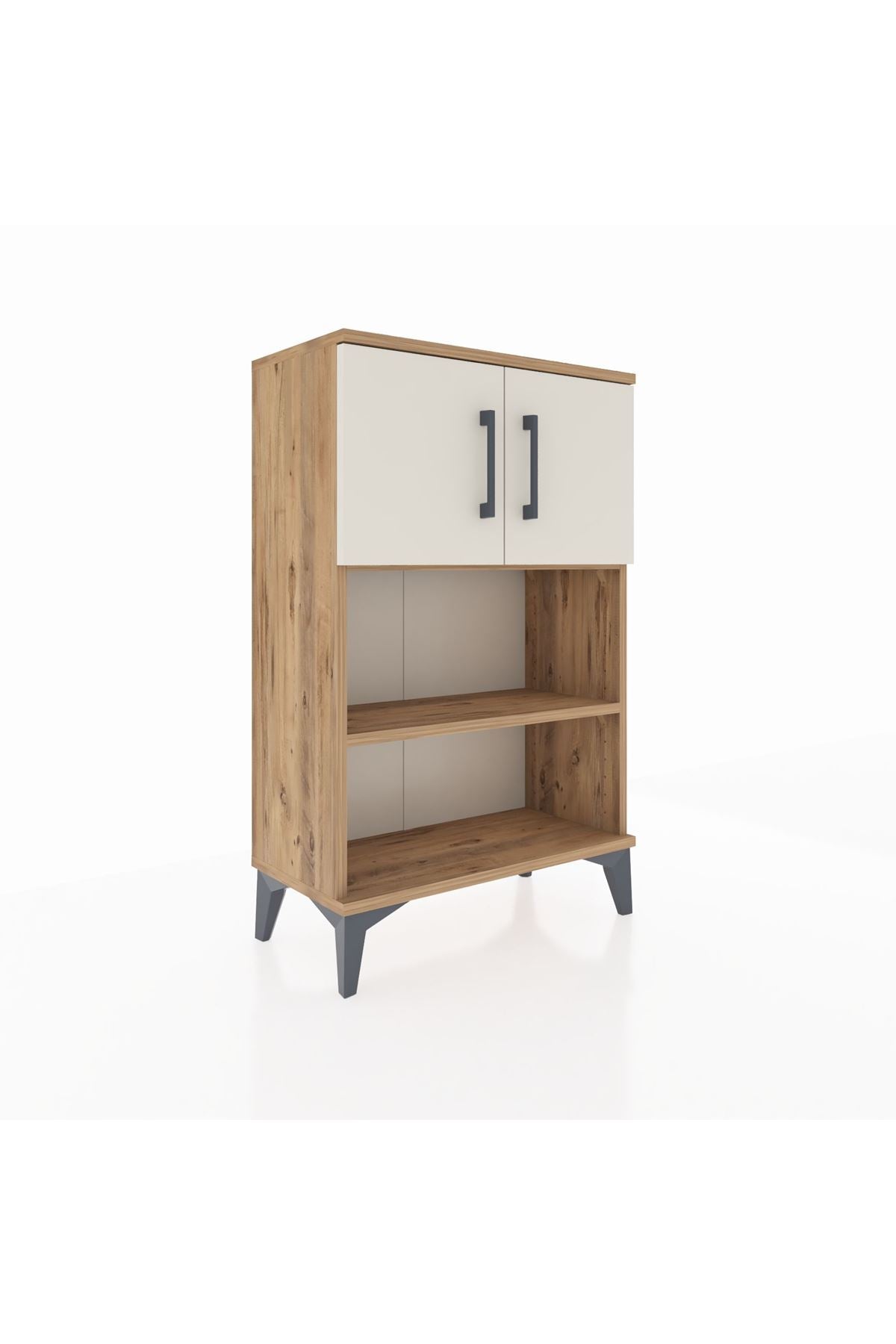 Arges Komodin 2 Raflı 2 Kapaklı 60x30x96 - S14M040V7A