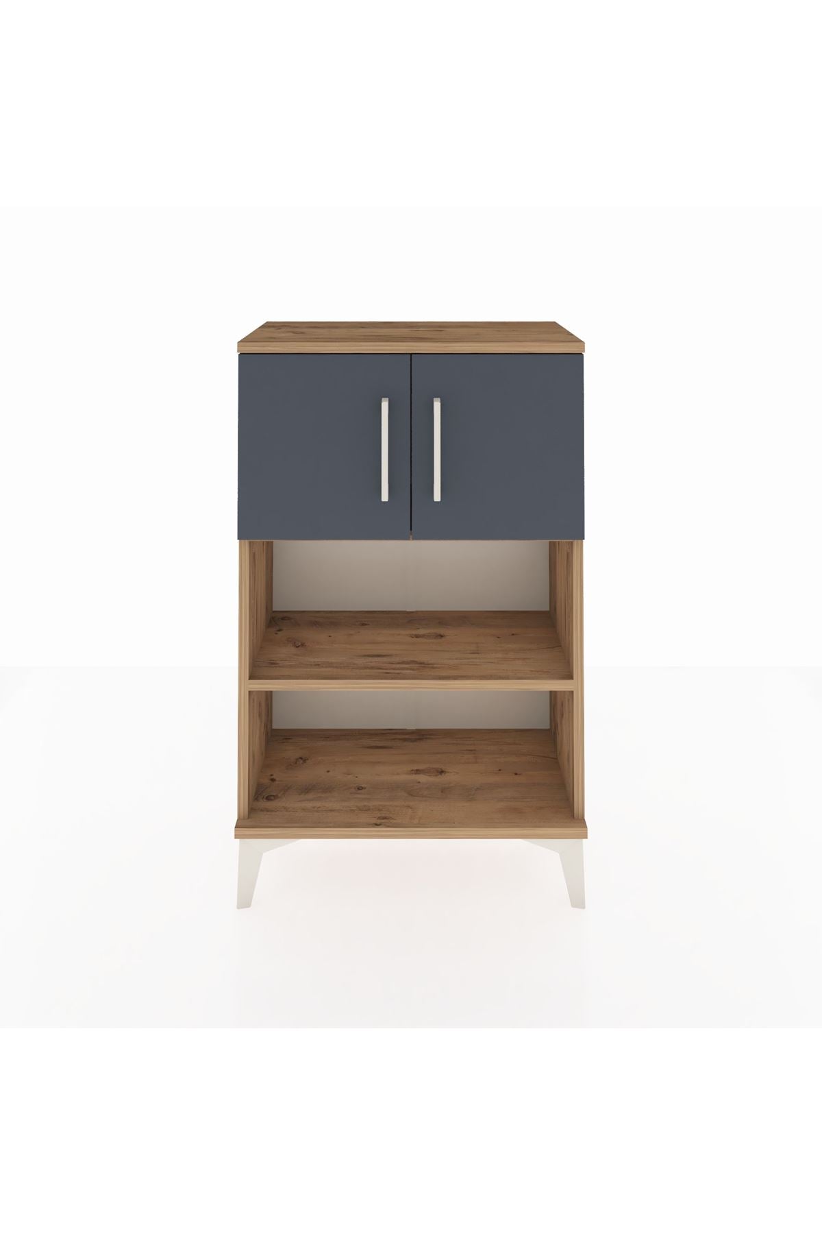 Arges Komodin 2 Raflı 2 Kapaklı 60x30x96 - S14M040V8A