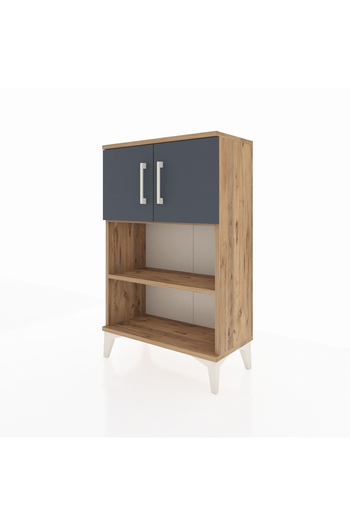Arges Komodin 2 Raflı 2 Kapaklı 60x30x96 - S14M040V8A