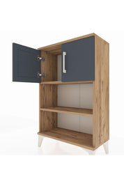 Arges Komodin 2 Raflı 2 Kapaklı 60x30x96 - S14M040V8A