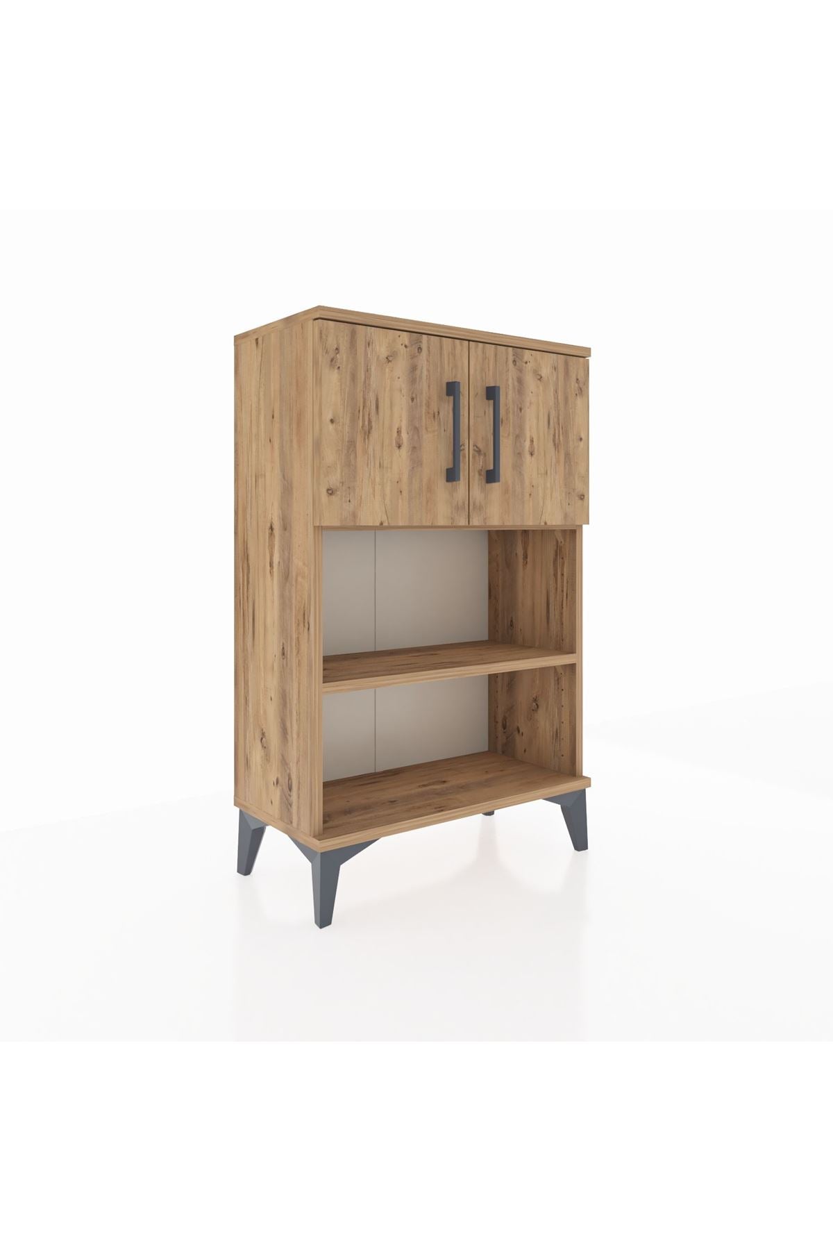 Arges Komodin 2 Raflı 2 Kapaklı 60x30x96 - S14M040V9A