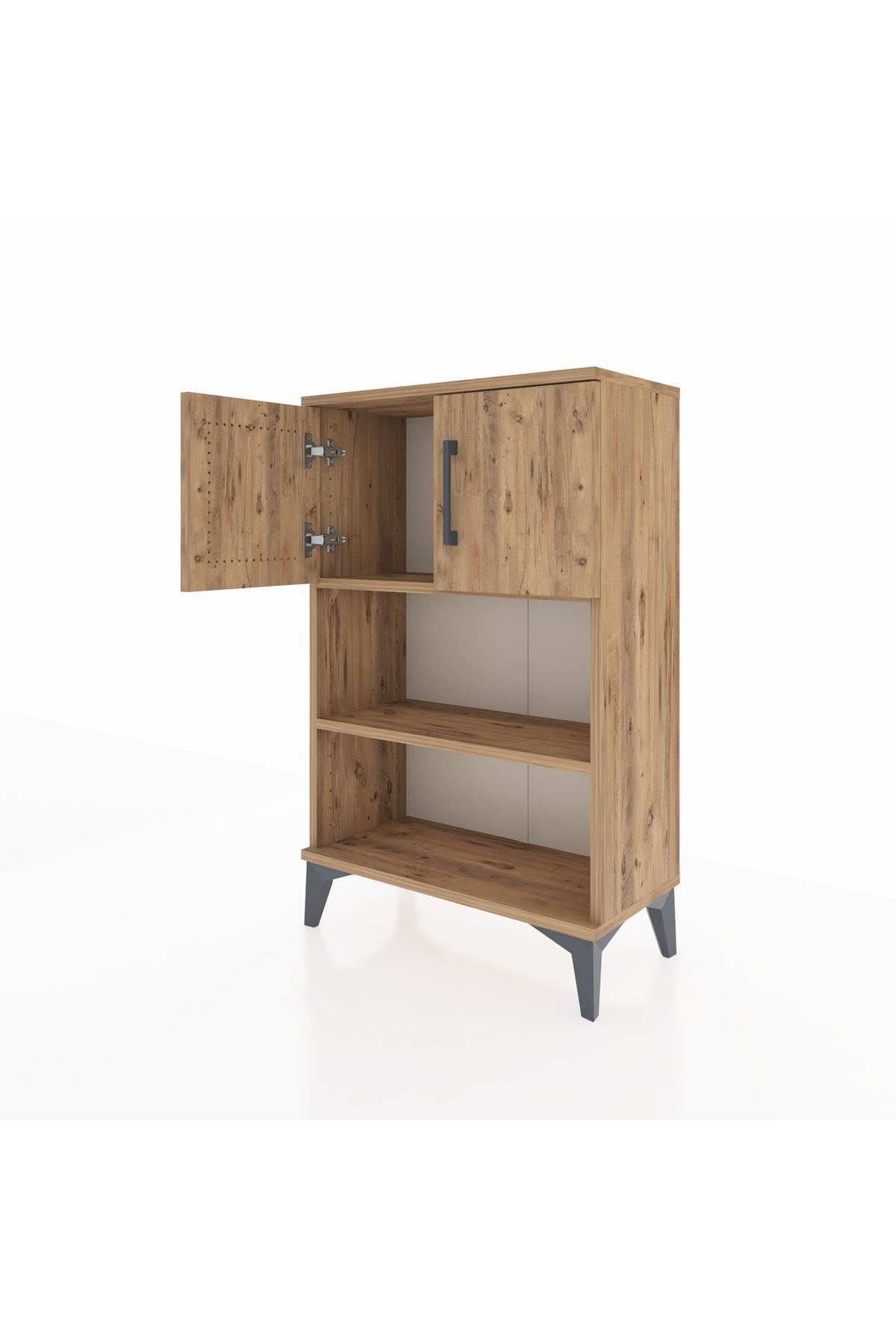 Arges Komodin 2 Raflı 2 Kapaklı 60x30x96 - S14M040V9A