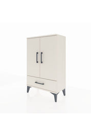 Arges Komodin 2 Raflı Tek Çekmeceli 2 Kapaklı 60x30x96 - S14M041V1A