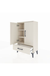 Arges Komodin 2 Raflı Tek Çekmeceli 2 Kapaklı 60x30x96 - S14M041V1A