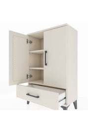 Arges Komodin 2 Raflı Tek Çekmeceli 2 Kapaklı 60x30x96 - S14M041V1A