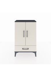 Arges Komodin 2 Raflı Tek Çekmeceli 2 Kapaklı 60x30x96 - S14M041V4A