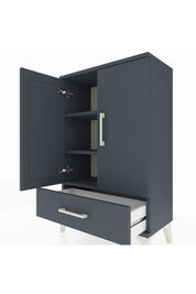 Arges Komodin 2 Raflı Tek Çekmeceli 2 Kapaklı 60x30x96 - S14M041V5A