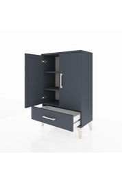 Arges Komodin 2 Raflı Tek Çekmeceli 2 Kapaklı 60x30x96 - S14M041V5A