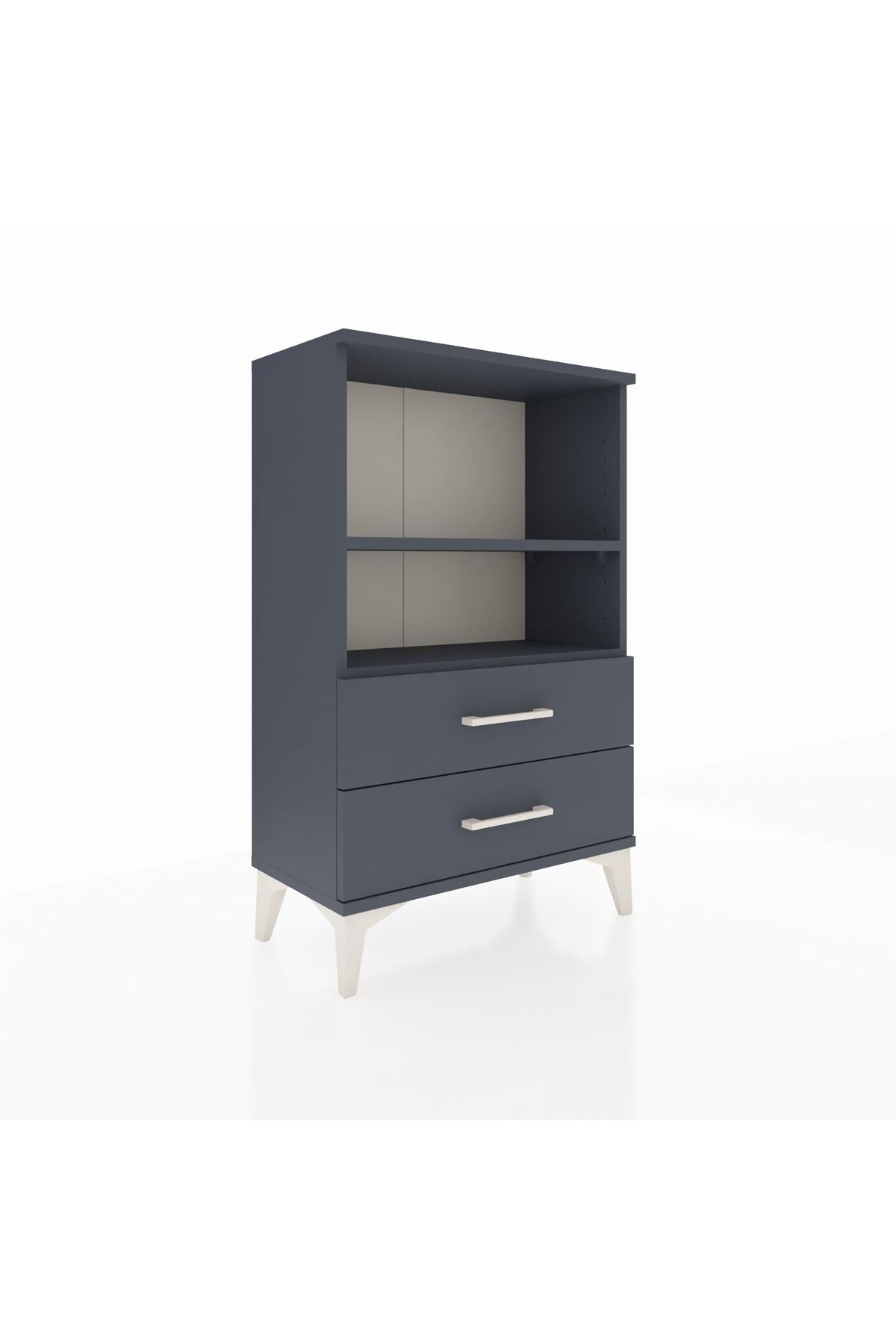 Arges Komodin 2 Raflı 2 Çekmeceli 60x30x96 - S14M004V5A
