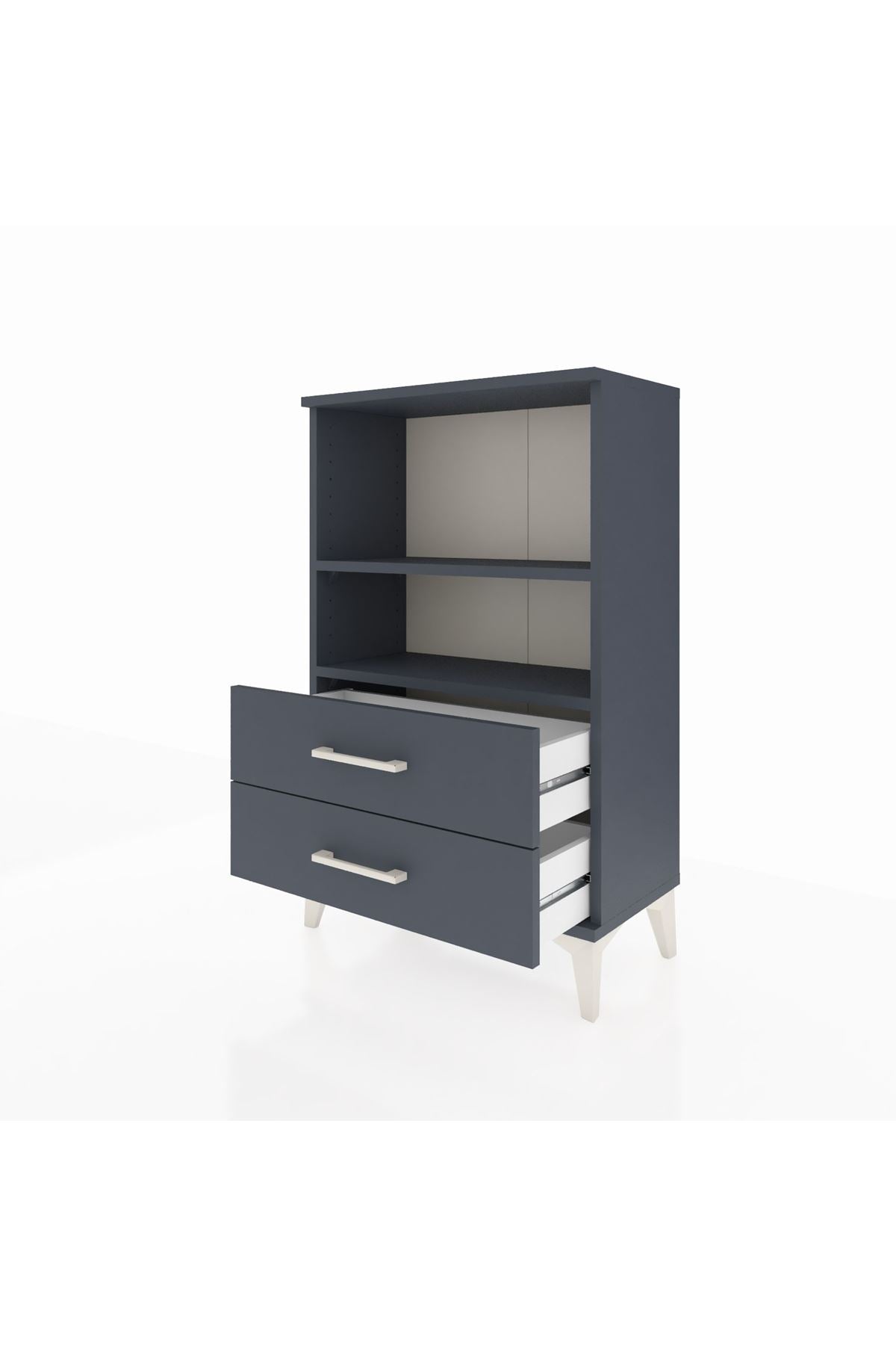 Arges Komodin 2 Raflı 2 Çekmeceli 60x30x96 - S14M004V5A