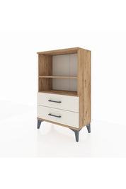 Arges Komodin 2 Raflı 2 Çekmeceli 60x30x96 - S14M004V7A
