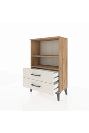 Arges Komodin 2 Raflı 2 Çekmeceli 60x30x96 - S14M004V7A