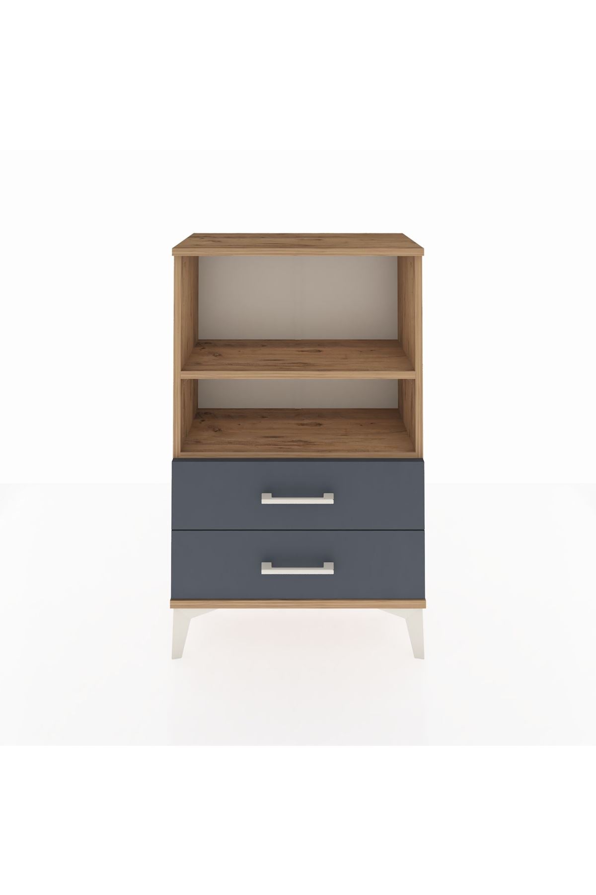 Arges Komodin 2 Raflı 2 Çekmeceli 60x30x96 - S14M004V8A