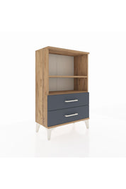 Arges Komodin 2 Raflı 2 Çekmeceli 60x30x96 - S14M004V8A