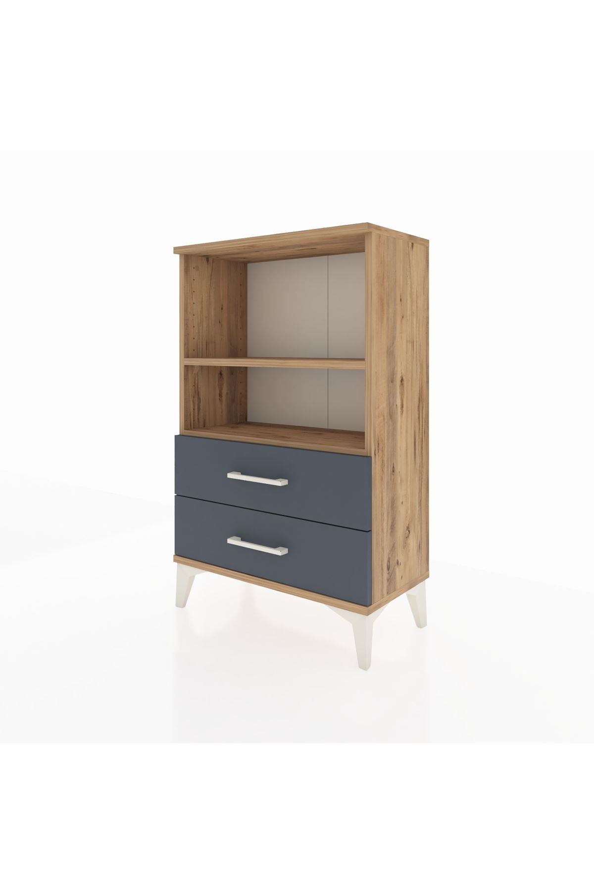 Arges Komodin 2 Raflı 2 Çekmeceli 60x30x96 - S14M004V8A