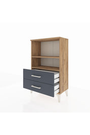 Arges Komodin 2 Raflı 2 Çekmeceli 60x30x96 - S14M004V8A