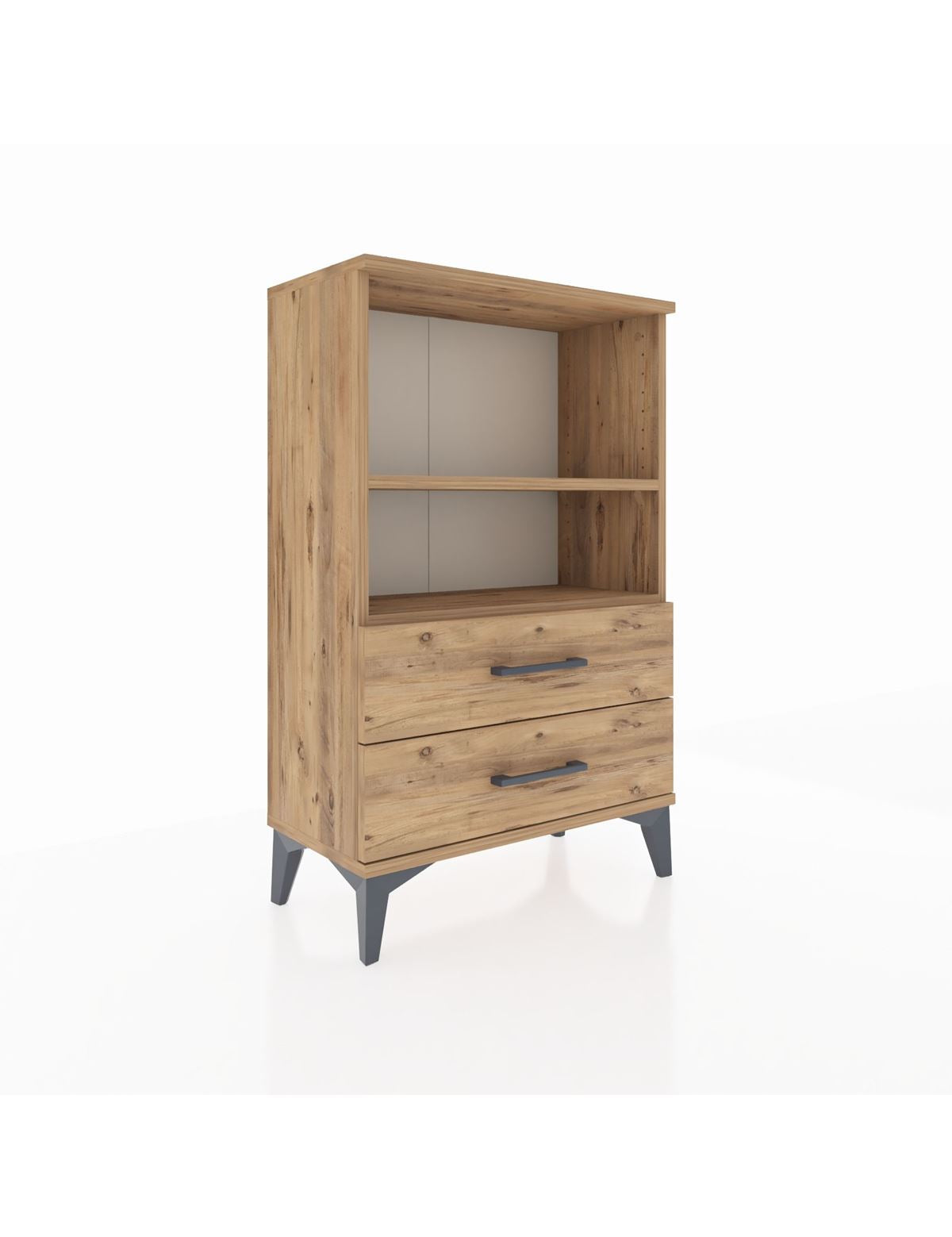 Arges Komodin 2 Raflı 2 Çekmeceli 60x30x96 - S14M004V9A