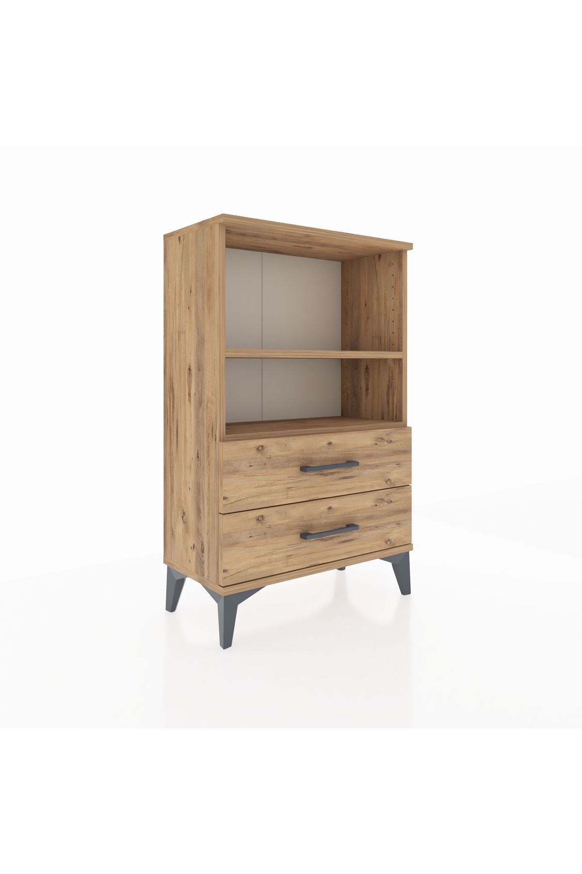 Arges Komodin 2 Raflı 2 Çekmeceli 60x30x96 - S14M004V9A