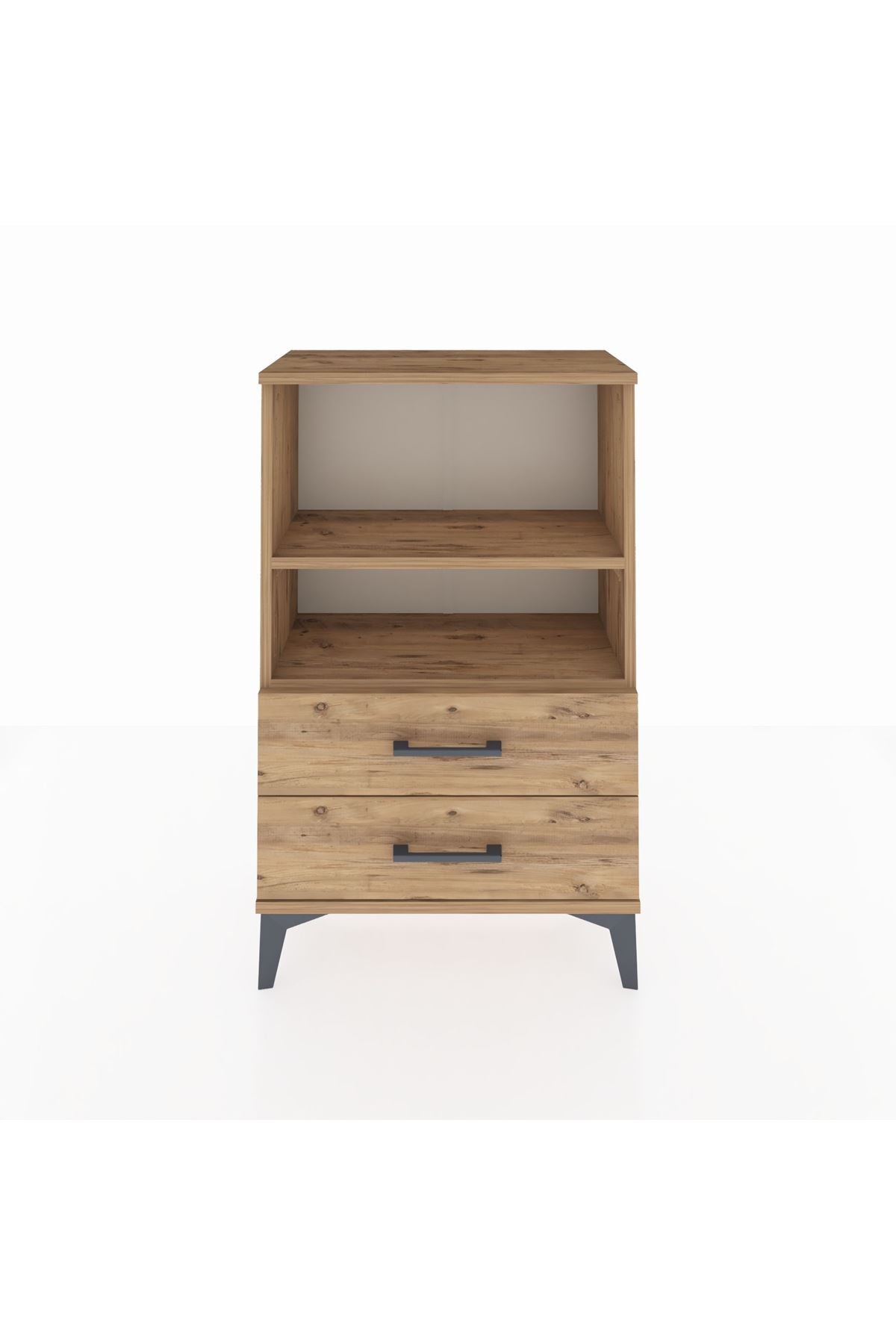 Arges Komodin 2 Raflı 2 Çekmeceli 60x30x96 - S14M004V9A