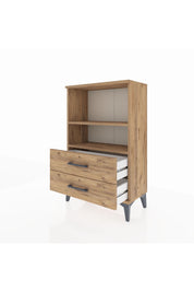 Arges Komodin 2 Raflı 2 Çekmeceli 60x30x96 - S14M004V9A