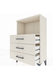 Arges Komodin Tek Raflı 3 Çekmeceli 60x30x96 - S14M005V1A
