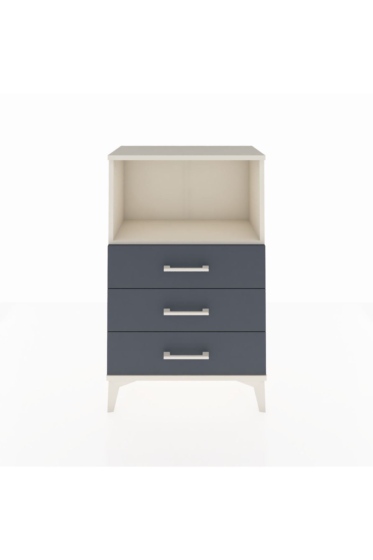 Arges Komodin Tek Raflı 3 Çekmeceli 60x30x96 - S14M005V2A