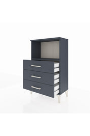 Arges Komodin Tek Raflı 3 Çekmeceli 60x30x96 - S14M005V5A