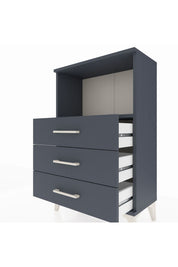 Arges Komodin Tek Raflı 3 Çekmeceli 60x30x96 - S14M005V5A