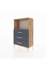 Arges Komodin Tek Raflı 3 Çekmeceli 60x30x96 - S14M005V8A